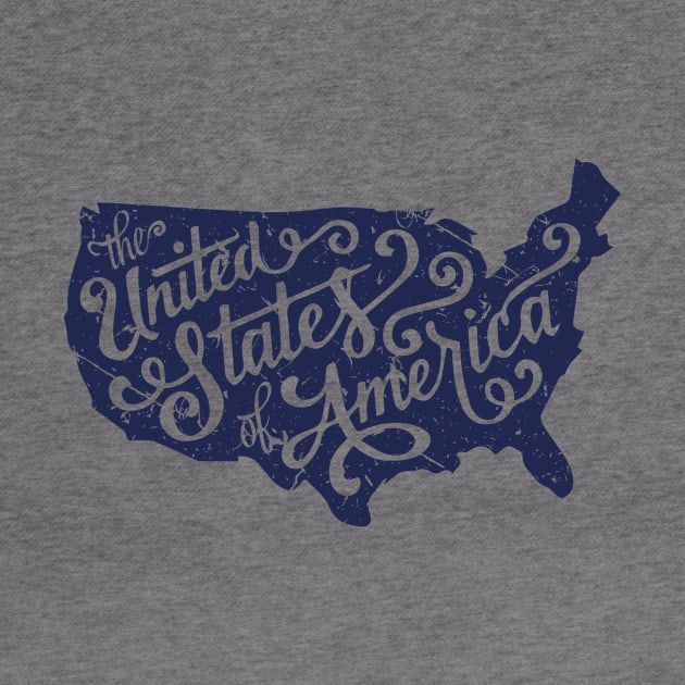 usa map proud independence day by United States of America by JOISDRAW ART